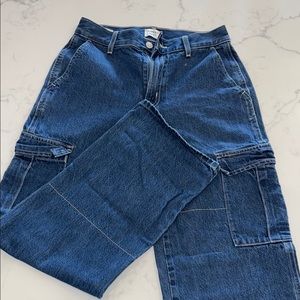 Sunday Best Blue Flare Wide Leg Jeans